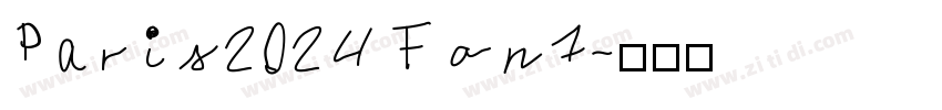 Paris2024 Font字体转换
